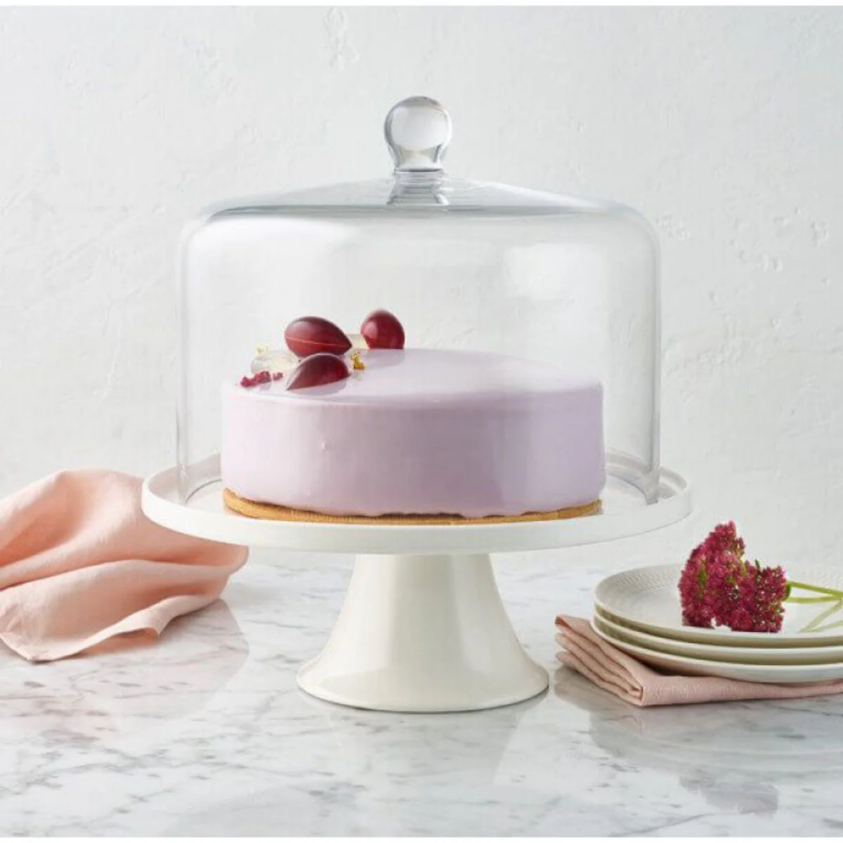 Maxwell & Williams Diamante Straight Sided Cake Dome 26x20cm - Image 3