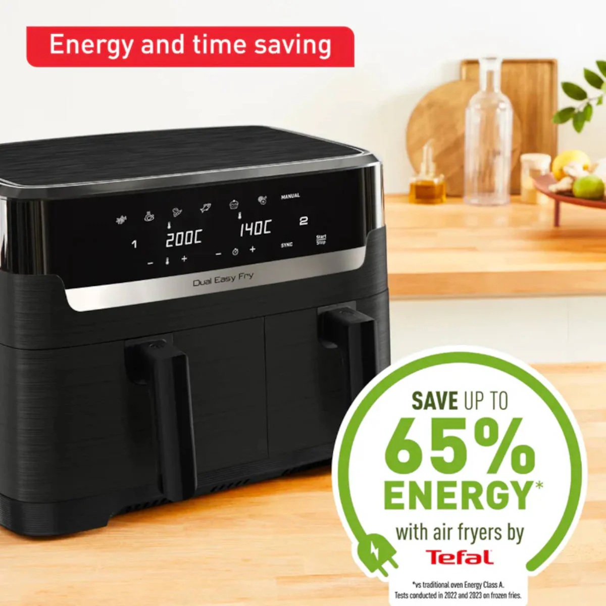 Tefal Dual Easy Fry Essential Drawer Air Fryer XXL Black - Image 11